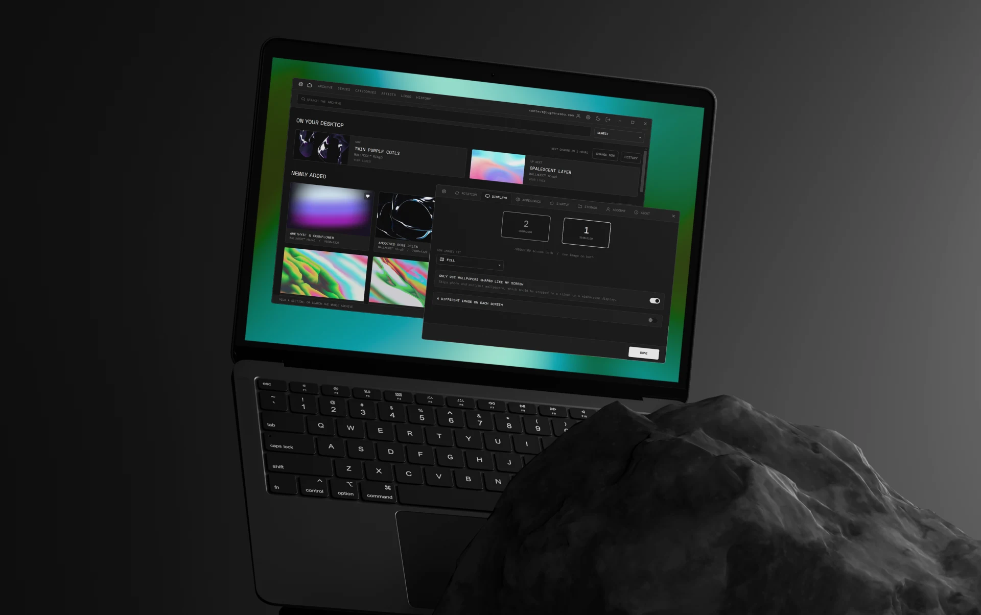 Site development and Wallnode Windows App