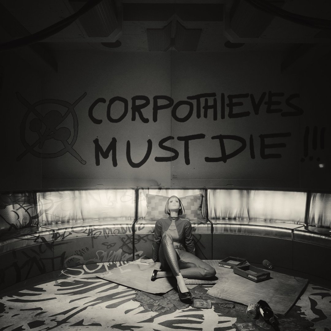 Cyberpunk - Corpo Thieves Must Die - Free wallpaper download