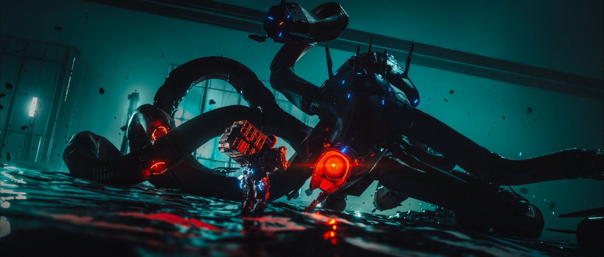 DS2 Big Red Eyed Robots - Free wallpaper download