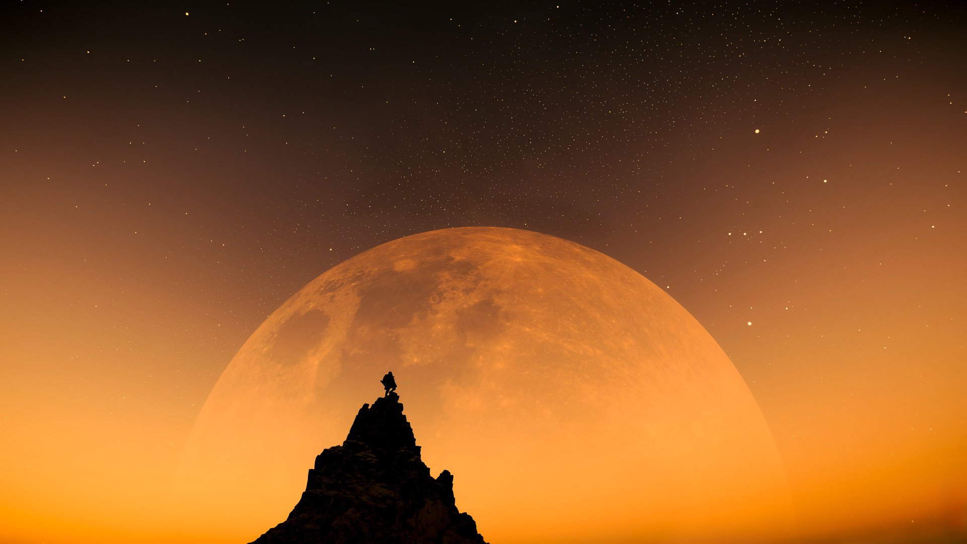 Death Stranding Hill And Moon - Free wallpaper download