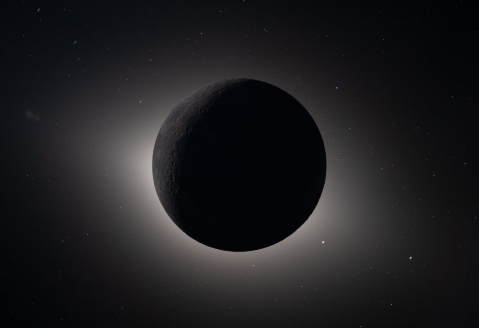 Earthshine Moon - Free wallpaper download