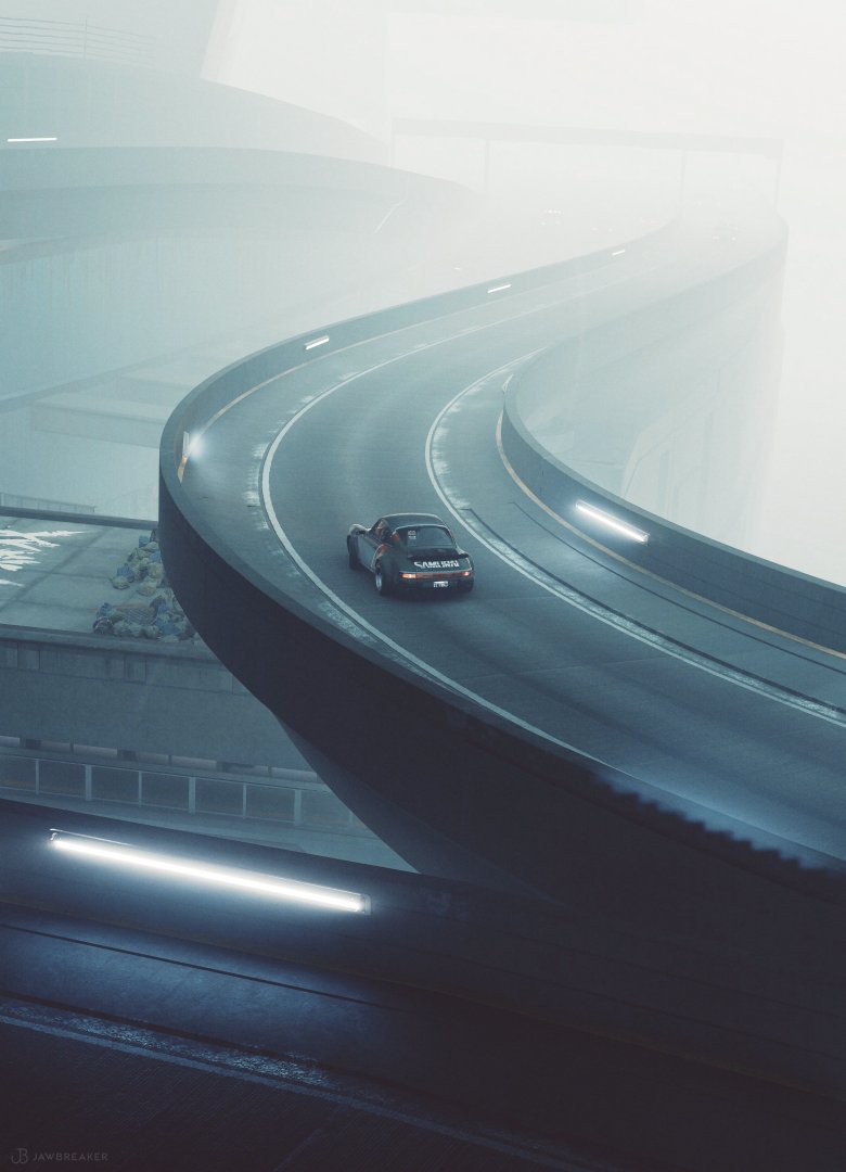 Samurai Porsche - Free wallpaper download