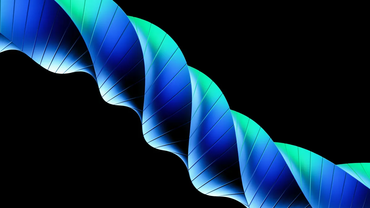 Blue And Green Spiral