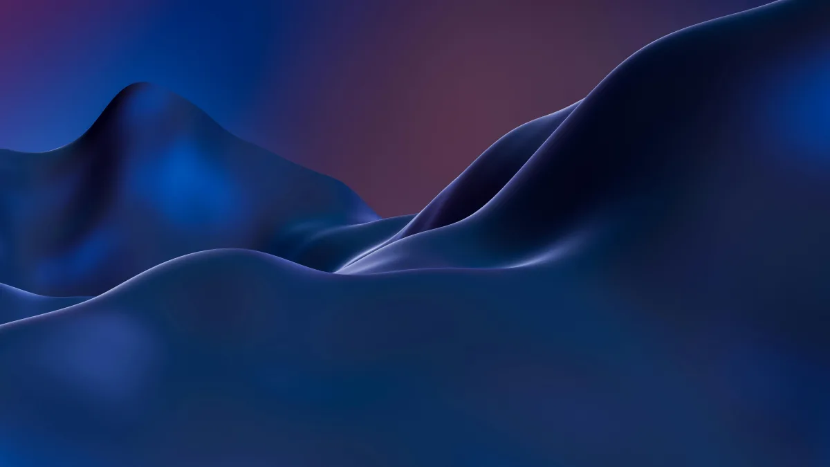 Blue Digital Art Landscape wallpaper