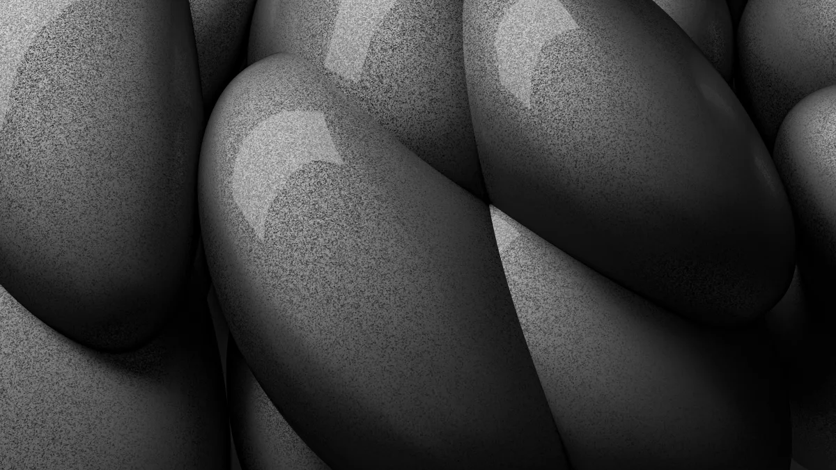 Monochrome Abstract 3d Geometric Composition wallpaper