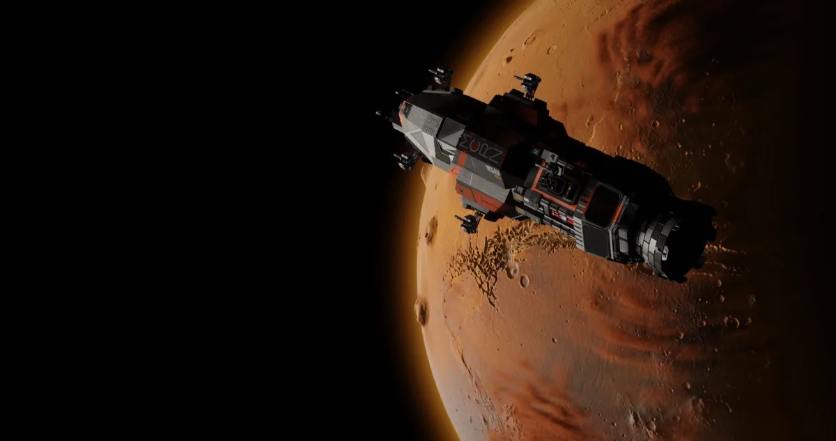 Rocinante Mars Orbit wallpaper
